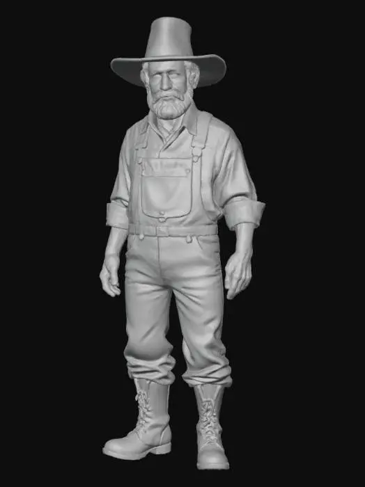3D model for Elder Farmer