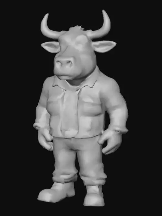 3D model for gros plouc, abtete de bovin et intelligence nul