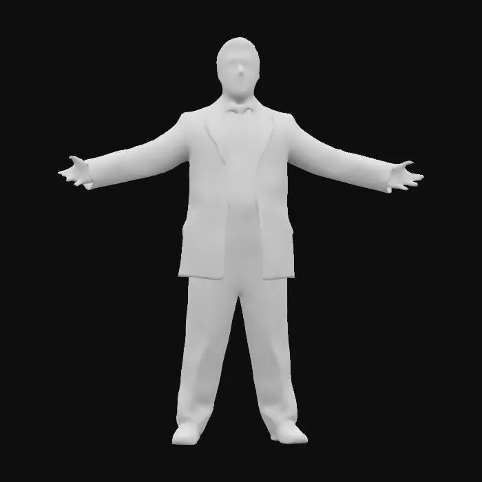 3D model for Infos de génération
Invite
Mr Bean character from the TV series Mr Bean. A jovial, joking attitude, full body, t pose, a pose, arms extended outwards, t-pose, a-pose, digital art, 4k, fine details, sharp, very detailed, high resolution, masterpiece, 