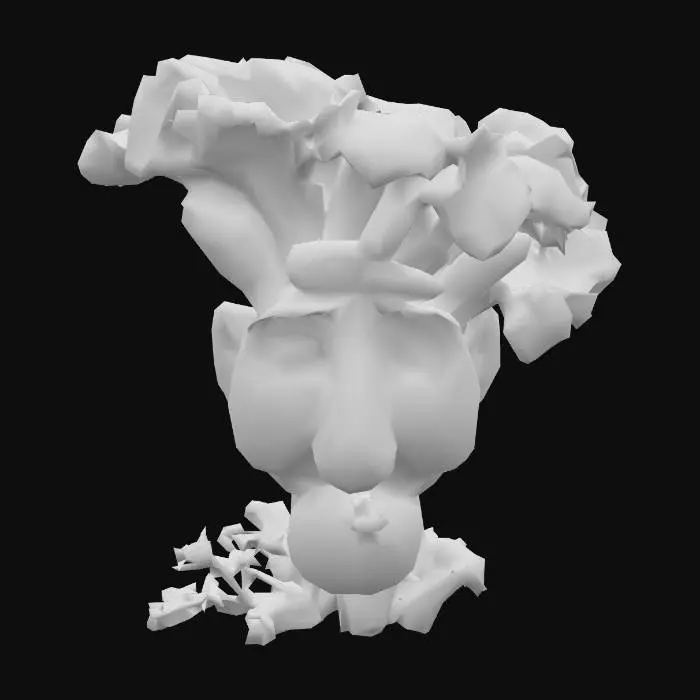 3D model for #food#, 
  Ultra-realistic, A face composed of fruits and vegetables, in the style of Giuseppe Arcimboldo.
#food#