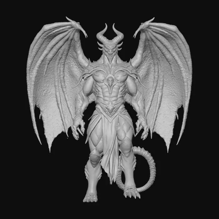 3D model for Un  Balrogs sont des Maiar corrompus par Morgoth, de puissants démons du feu. Ils figurent parmi les plus grands dangers présents sur la Terre du Milieu. Le Fléau de Durin rencontré par la Communauté de l'Anneau dans les mines de la Moria est un Balrog., #Halloween2025#