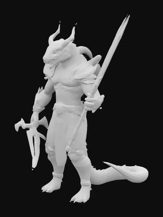 3D model for Serpent Warrior