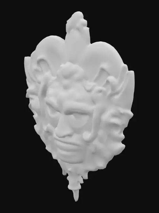 3D model for Mayan Warrior Mask
