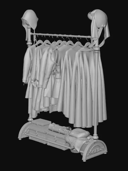 3D model for Medieval Wardrobe Display