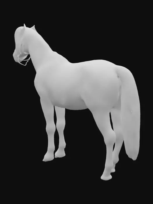 3D model for White Stallion