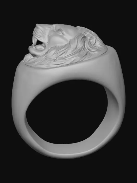 3D model for Lion Ring