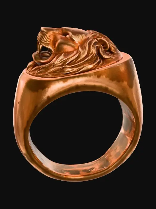 3D model for Lion Ring