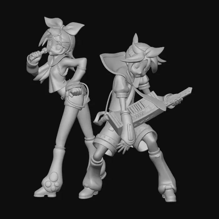 3D model for Dynamic Duo Figures