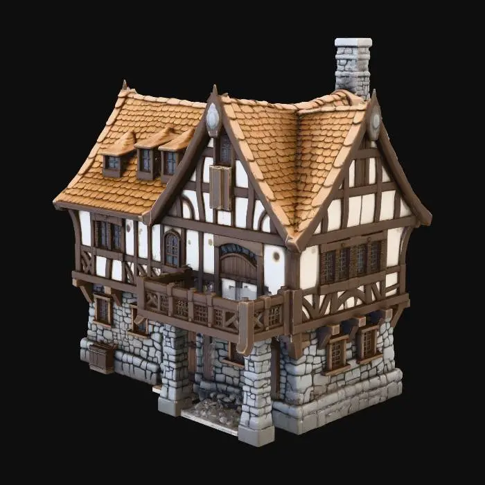 3D model for Tudor Cottage
