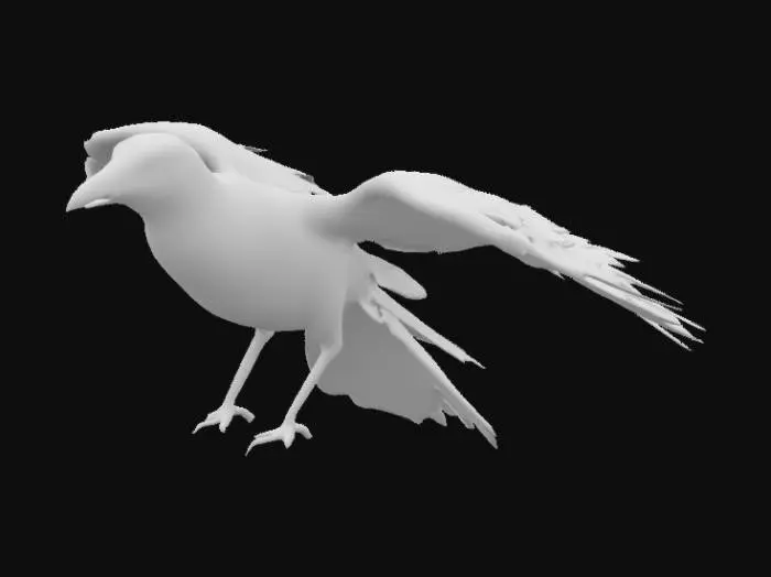3D model for a raven