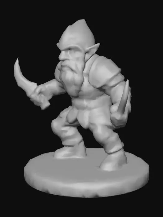 3D model for Dwarven Warrior Sentinel