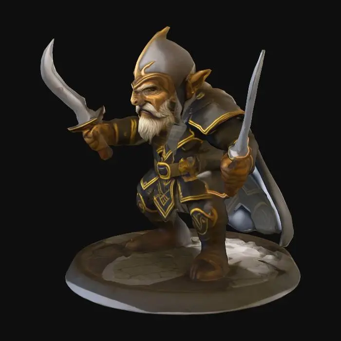 3D model for Dwarven Defender
