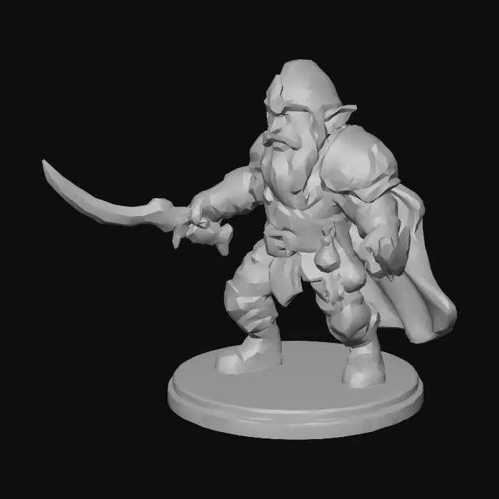 3D model for Runeblade Dwarf Guardian