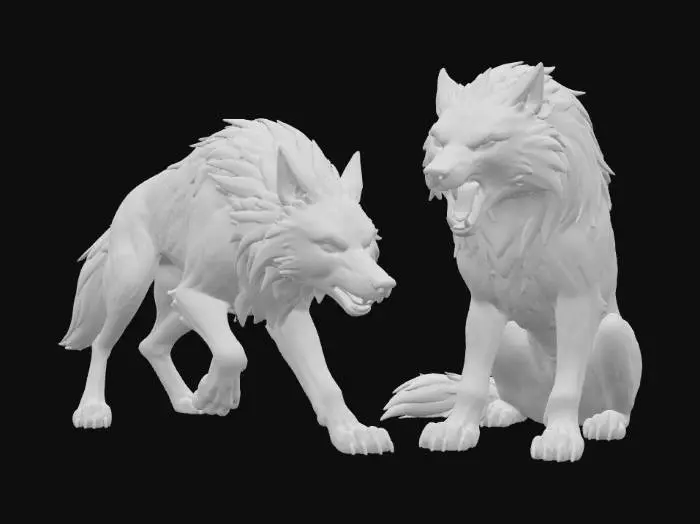 3D model for Mystic Wolves