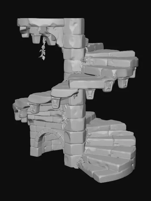 3D model for Ancient Staircase