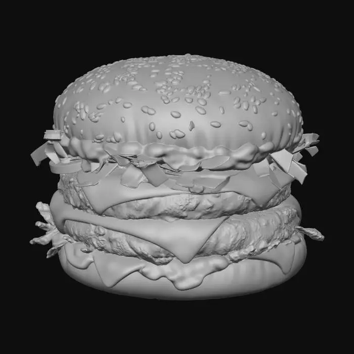 3D model for Double-Patty Cheeseburger