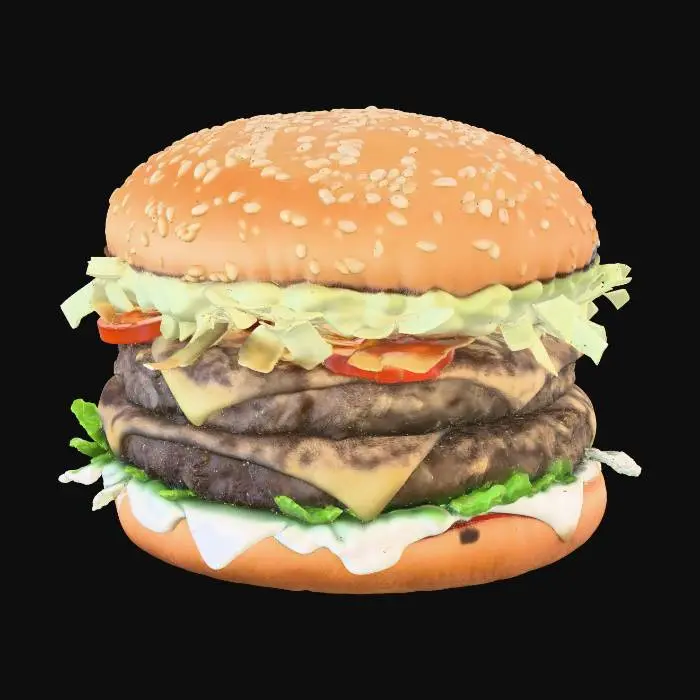 3D model for Double-Patty Cheeseburger