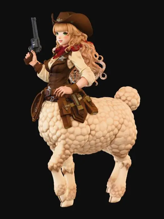 3D model for Cowgirl Centaur Adventure