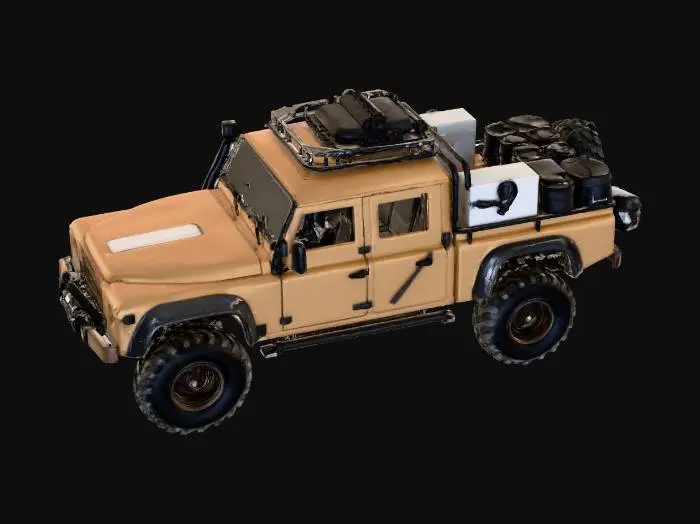 3D model for camion de survivant apocalypse