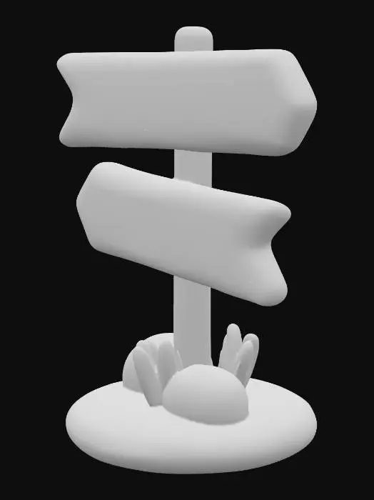 3D model for Signpost in Playful Colors
