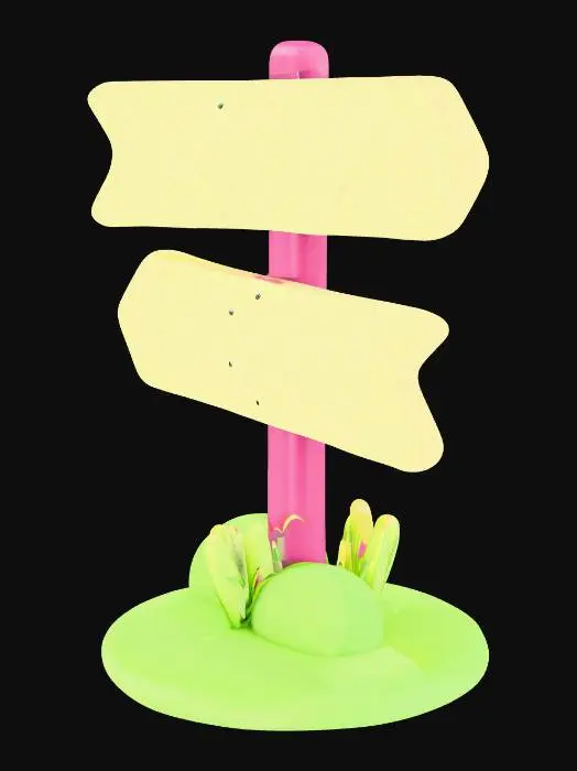 3D model for Signpost in Playful Colors