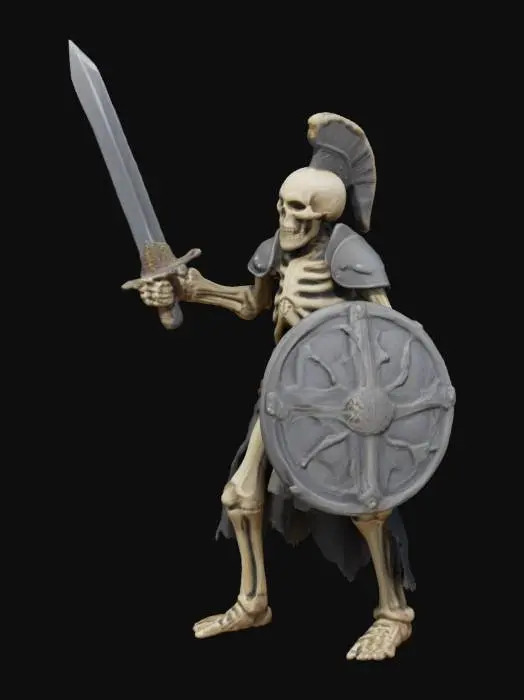3D model for Skelettkrieger mit Schild und schwert