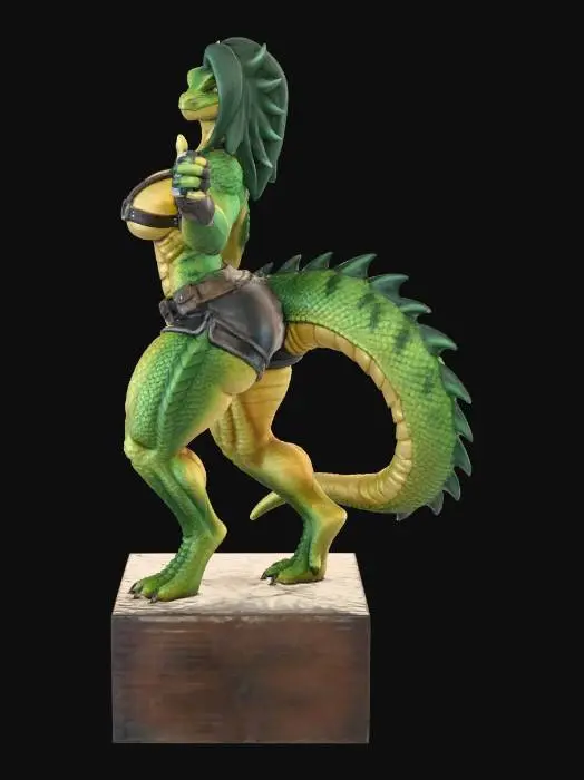 3D model for Emerald Dragoness in Armor