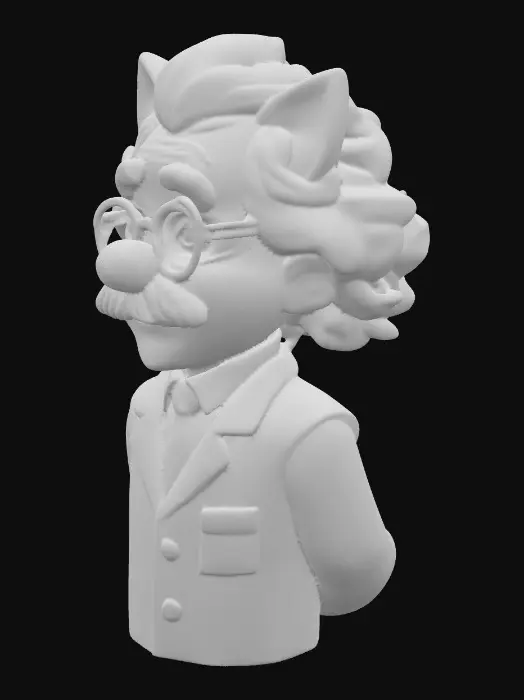 3D model for albert einstein bust
with cat ears