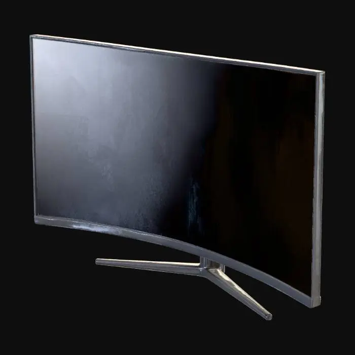 3D model for Curved Monitor Display