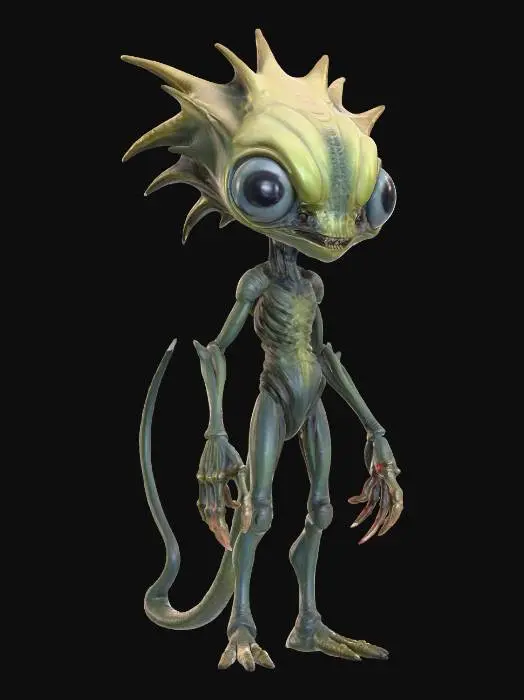 3D model for a very alien looking alien creature
