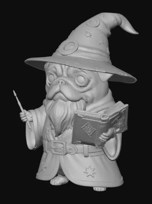 3D model for Pug Wizard Magic