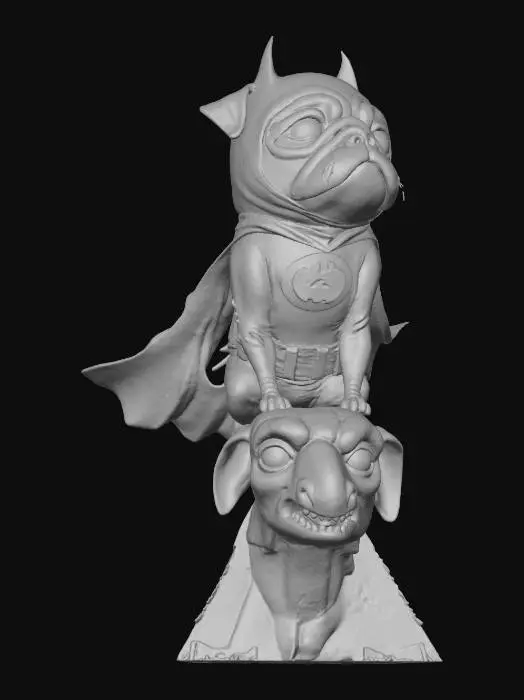 3D model for Batpug in Gotham, #Halloween2025#