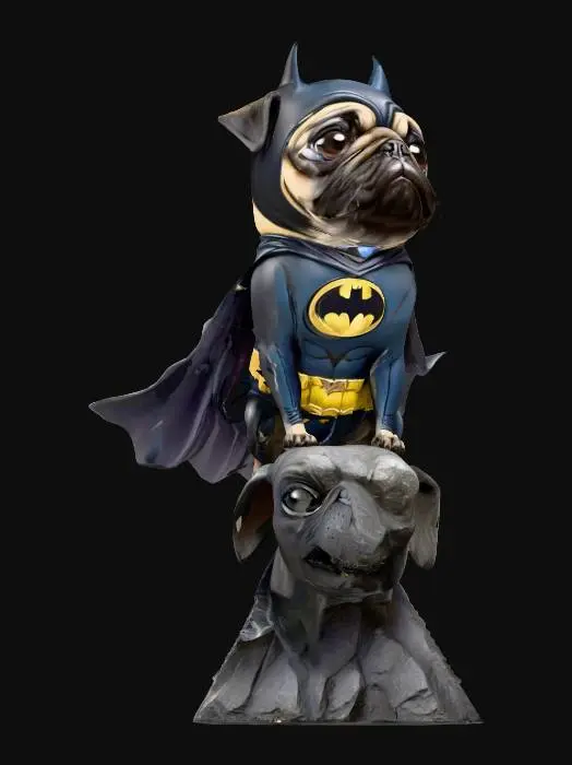 3D model for Batpug in Gotham, #Halloween2025#