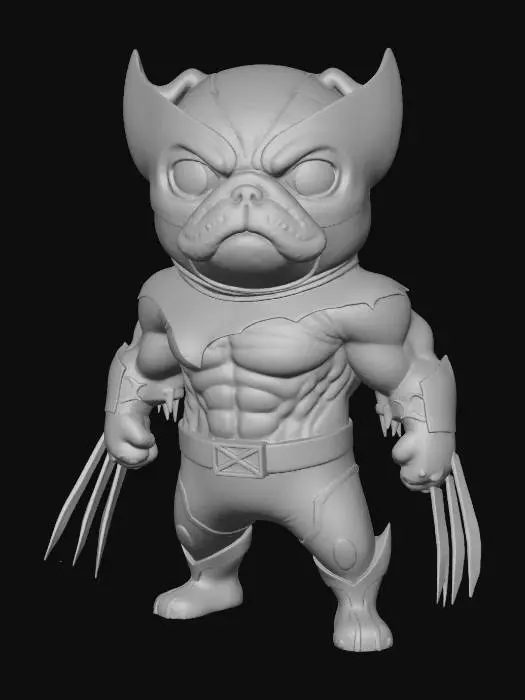 3D model for Pugverine with Ripped Shirt, #Halloween2025#