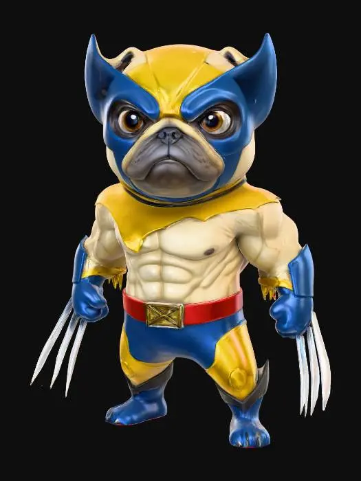 3D model for Pugverine with Ripped Shirt, #Halloween2025#