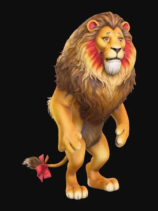 3D model for Courageous Lion, #Halloween2025#