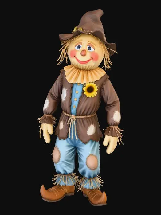 3D model for #Halloween2025#, the Scarecrow