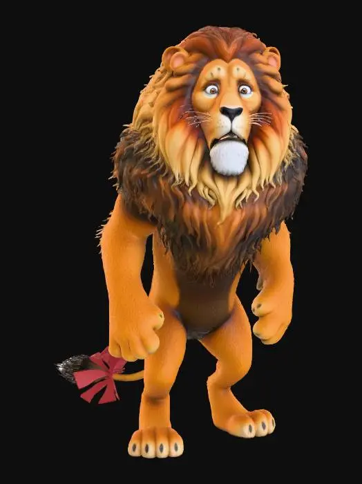 3D model for Courageous Lion, #Halloween2025#