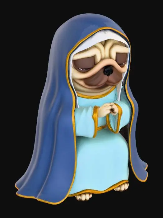 3D model for Pug mary, #Christmas2025#