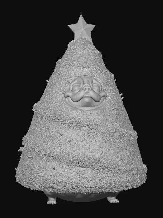 3D model for xmas tree pug, #Christmas2025#