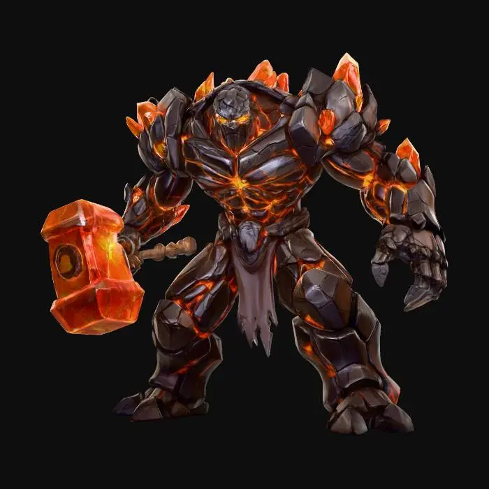 3D model for Molten Titan, #villain#