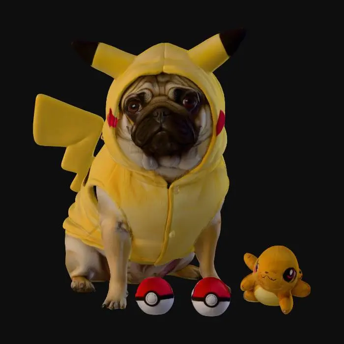 3D model for Pugachu in Costume