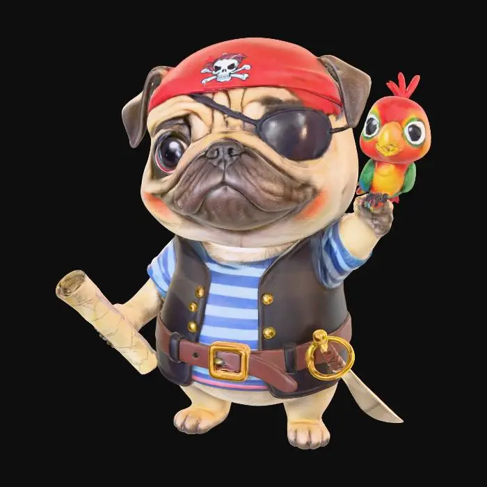 3D model for Buccaneer Pug Adventure