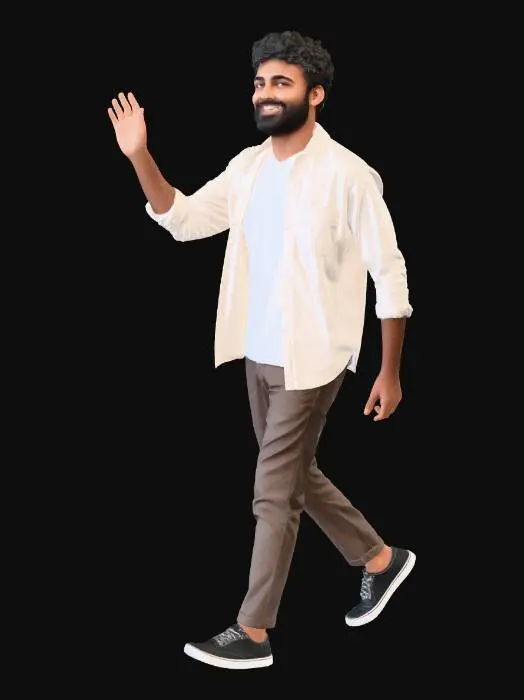 3D model for Waving Walk