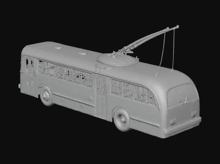 3D model for Historic Chilean Trolleybus