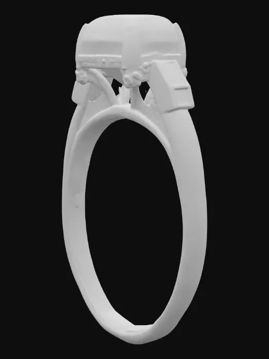 3D model for Sugarloaf Tourmaline Ring