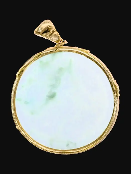 3D model for Jade Pendant on Black Background