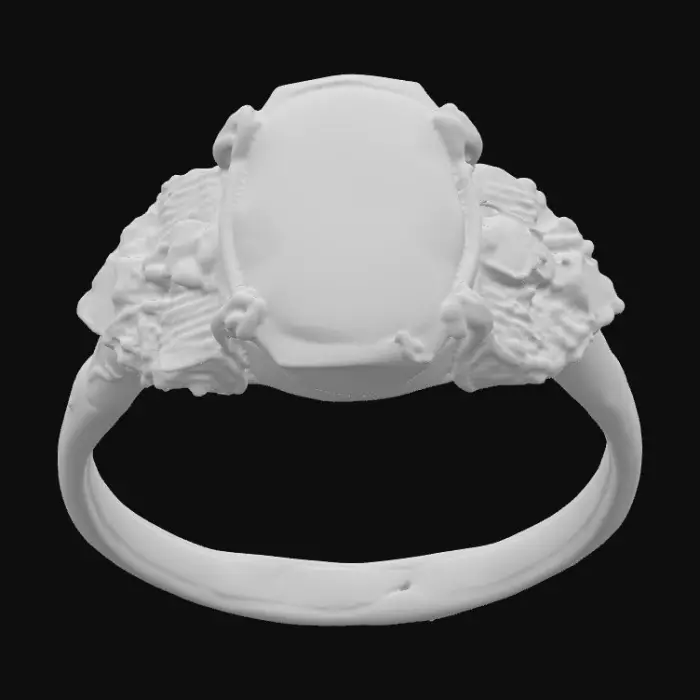 3D model for Ruby Elegance Ring