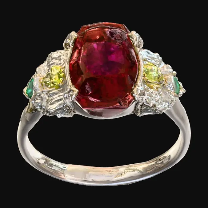 3D model for Ruby Elegance Ring
