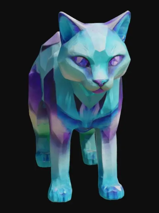 3D model for Emerald Prism Cat